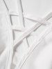 Floral Embroidery Lace Panel Plunge Tank Top -  