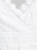 Plus Size Plunge Lace Party Semi Formal Maxi White Fairy Dress -  