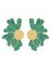 Vintage Floral Petal Stud Earrings -  