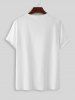 Men's Casual Minimalist Style Japanese Graphic Printed Short Sleeves T-shirt -  