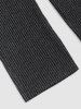Men's Glitter Silver Metallic Yarn Textured Ribbed Short Sleeves T Shirt With Drawstring Straight Leg Pants Two Piece Set -  