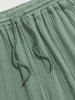 Solid Color Soft Textured Basic Shorts -  