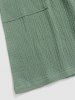 Solid Color Soft Textured Basic Shorts -  