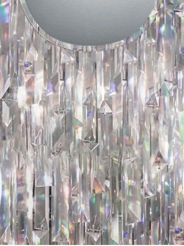 Plus Size Sparkling Sequin Print Short Sleeves T-shirt