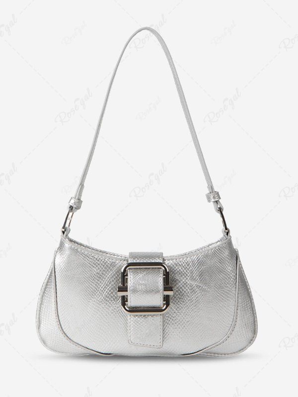 Affordable Women's Retro Daily Party Buckle Mixed Media Shoulder Bag  