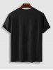 T-shirt manches courtes imprimé lettre Los Angeles - Rose clair M