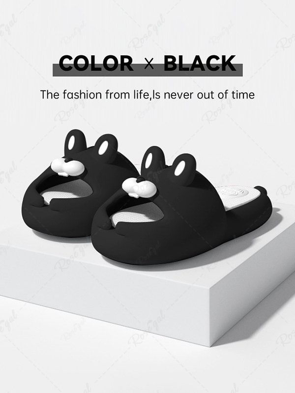 Outfits Cute Cartoon Rabbit Shape Soft-soled Indoor Antiskid Slippers for Women and Men  