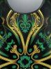 Vintage Figure Print T-shirt and Capri Leggings Plus Size Outfits -  