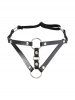 Hip Hop PU Leather Rings Thigh Chain -  