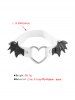 Punk Heart-shaped Ring Wings Thigh Chain -  