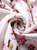 Peach Blossom Print Layered Spaghetti Strap Cottagecore Tank Top -  