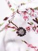 Peach Blossom Print Layered Spaghetti Strap Cottagecore Tank Top -  
