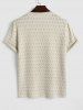 Men's Plain Color Double Layered Ripped Design Short Sleeves Round Neck T-shirt -  