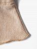 Cinched Heather Ruffle Surplice Chain Embellishment Casual Tank Top -  