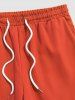 Short de Base Décontracté en Couleur Unie - Orange S