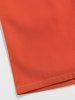 Short de Base Décontracté en Couleur Unie - Orange S