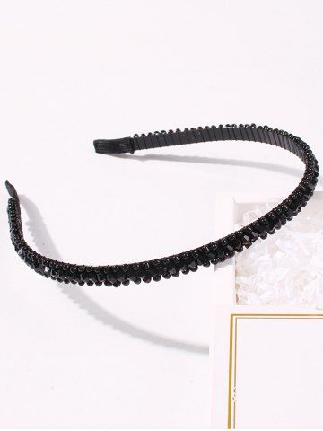 Bandeau Perlé - BLACK