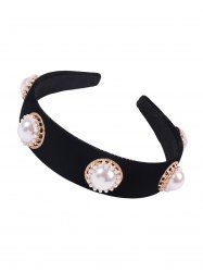 Vintage Faux Pearl Decor Headband -  