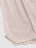 Textured Side Slit Drawstring Shorts -  