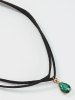 Vintage Faux Crystal Decor Double-Layered Choker Necklace -  