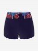 Maillot de Bain Tankini Gothique Réglable Tête de Mouton à Bretelle Ajustable - Bleu profond 1X