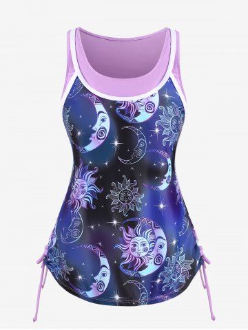 Moon N' Stars Skirted Two Piece Swimsuit