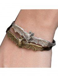 Bracelet Motif Chauve-Souris Style Gothique - d'or 