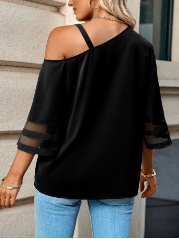 Mesh insert T-shirt