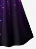 Plus Size Glitter Print Cami Top (Adjustable Shoulder Strap) -  
