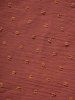 Contrast Lace Panel Swiss Dots V Neck Asymmetrical Hem Belted Long Blouse -  