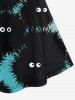 Gothic Sea ​​Urchin Cute Print Crisscross Strappy Cami Dress -  