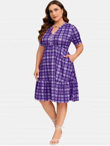 Rosegal 2024 plaid dress