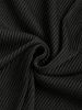 Casual Basic Two Piece Set Solid Color Crew Neck Ribbed Textured Plain Tank Top Sleeveless T Shirt Drawstring Pants Set -  