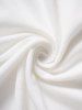 Plain Color Guipure Scallop Hem Eyelash Detail Casual Dress -  
