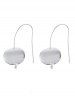 Concave Metal Drop Earrings -  