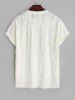 Casual Party Short Sleeves See Through Distressed Textured Summer T Shirt -  
