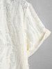 Casual Party Short Sleeves See Through Distressed Textured Summer T Shirt -  