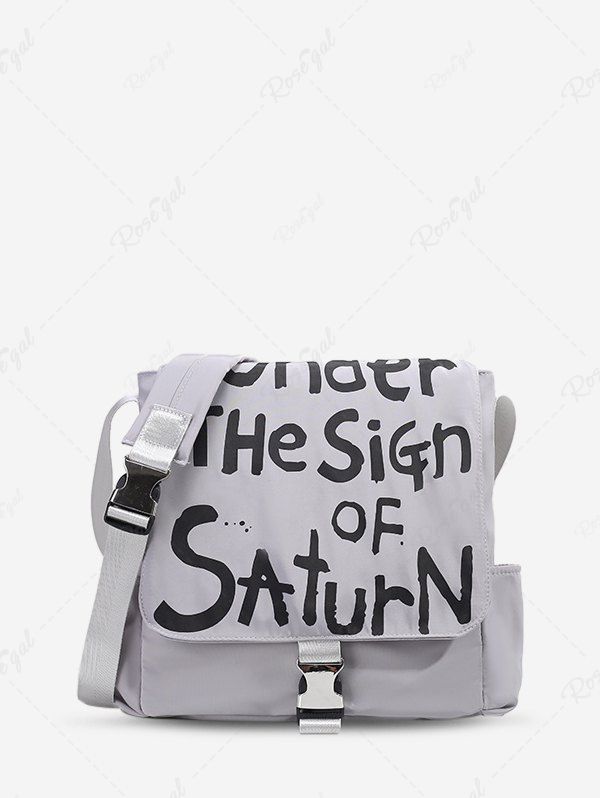 Outfit Women's Streetwear Graffiti Letters High Capacity Crossbody Message Bag  