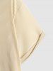Textured Ribbed Short Sleeves Shirt -  