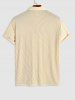 Textured Ribbed Short Sleeves Shirt -  