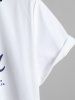 Casual Short Sleeves California Letter Lapel Collar Summer Baseball Shirt -  