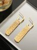 Boucles D'Oreilles en Forme D'G à Frange - d'or 