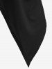 Plus Size Asymmetrical Drape Cardigan -  