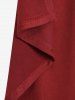 Plus Size Asymmetrical Drape Cardigan -  