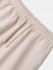 Solid Color Short Sleeves Shirt and Casual Shorts Two Pieces Set -  