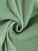 Pantalon 7 / 8 Décontracté Côtelé Texturé en Couleur Solide pour Homme - Vert clair M