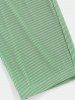 Men's Solid Color Ribbed Textured Casual Tapered Ninth Pants -  