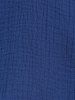 Chemisier Texturé Boutonné en Couleur Unie de Grande Taille avec Poche - Bleu profond L