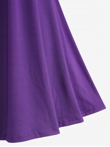 Plus Size Gothic Crisscross Ruched Cami Dress and Lace-up Floral Lace Hooded Cover Set