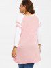 Plus Size Two Tone Raglan Sleeve Tee -  
